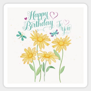 Happy birthday to you Sticker